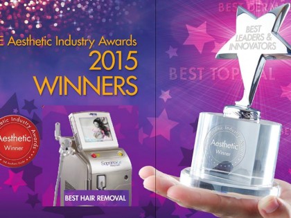 We won THE Aesthetic Industry Awards for BEST HAIR REMOVAL- SOPRANO ICE!!!
